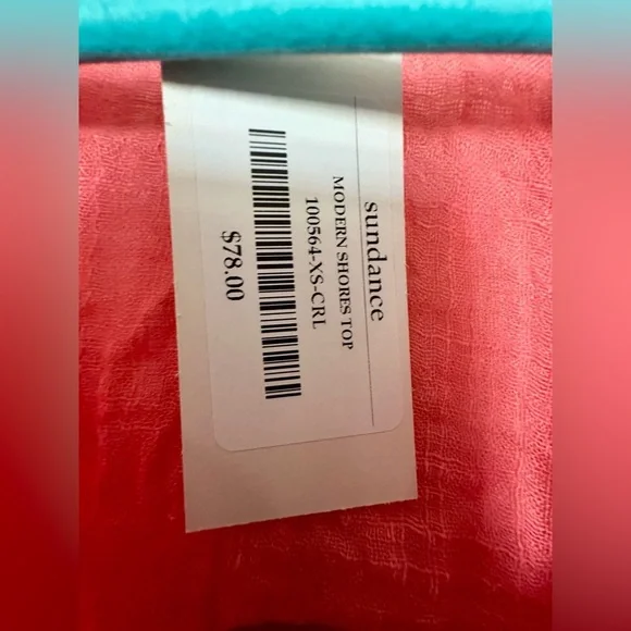 ‼️RARE‼️🎸SUNDANCE🎸🔥NWT🔥MODERN SHORES TOP in Coral— XS